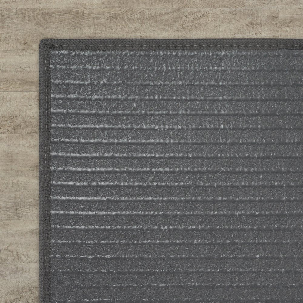 Walk in the Park Water Mill 4'3" x 6' Area Rug in Color Tungsten