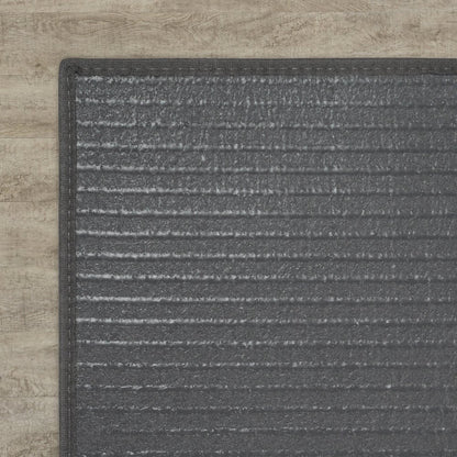 Walk in the Park Water Mill 4'3" x 6' Area Rug in Color Tungsten
