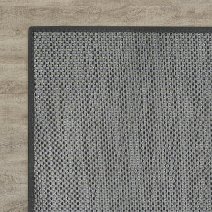 Walk in the Park Water Mill 4'3" x 6' Area Rug in Color Tungsten