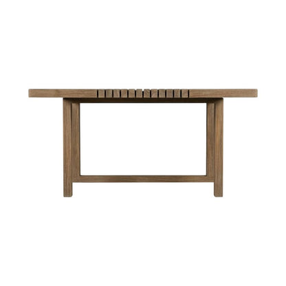 Light Eucalyptus Outdoor Dining Table For Patio With Modern Design