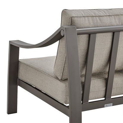 Koda Aluminum Outdoor Sofa in Brown