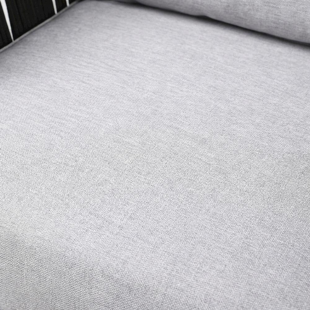 Dark Eucalyptus Wood Indoor Outdoor Lounge Chair With Gray Cushions
