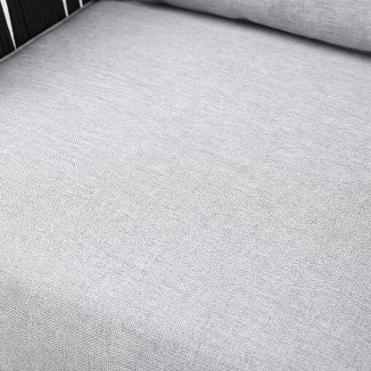 Dark Eucalyptus Wood Indoor Outdoor Lounge Chair With Gray Cushions