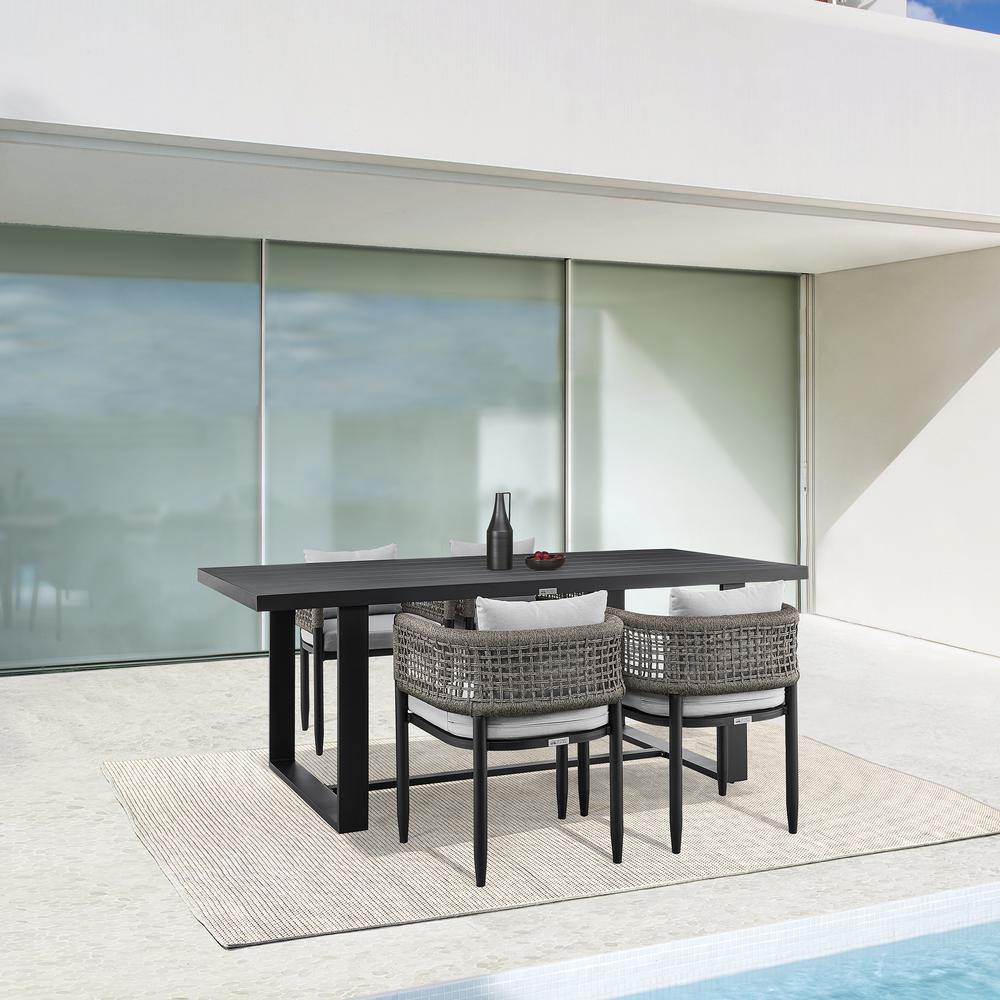 Felicia Outdoor Patio 5-Piece Dining Table Set