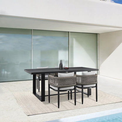 Felicia Outdoor Patio 5-Piece Dining Table Set
