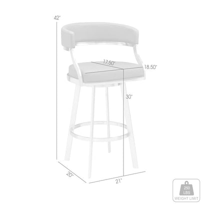 Dione 30" Bar Height Swivel Bar Stool