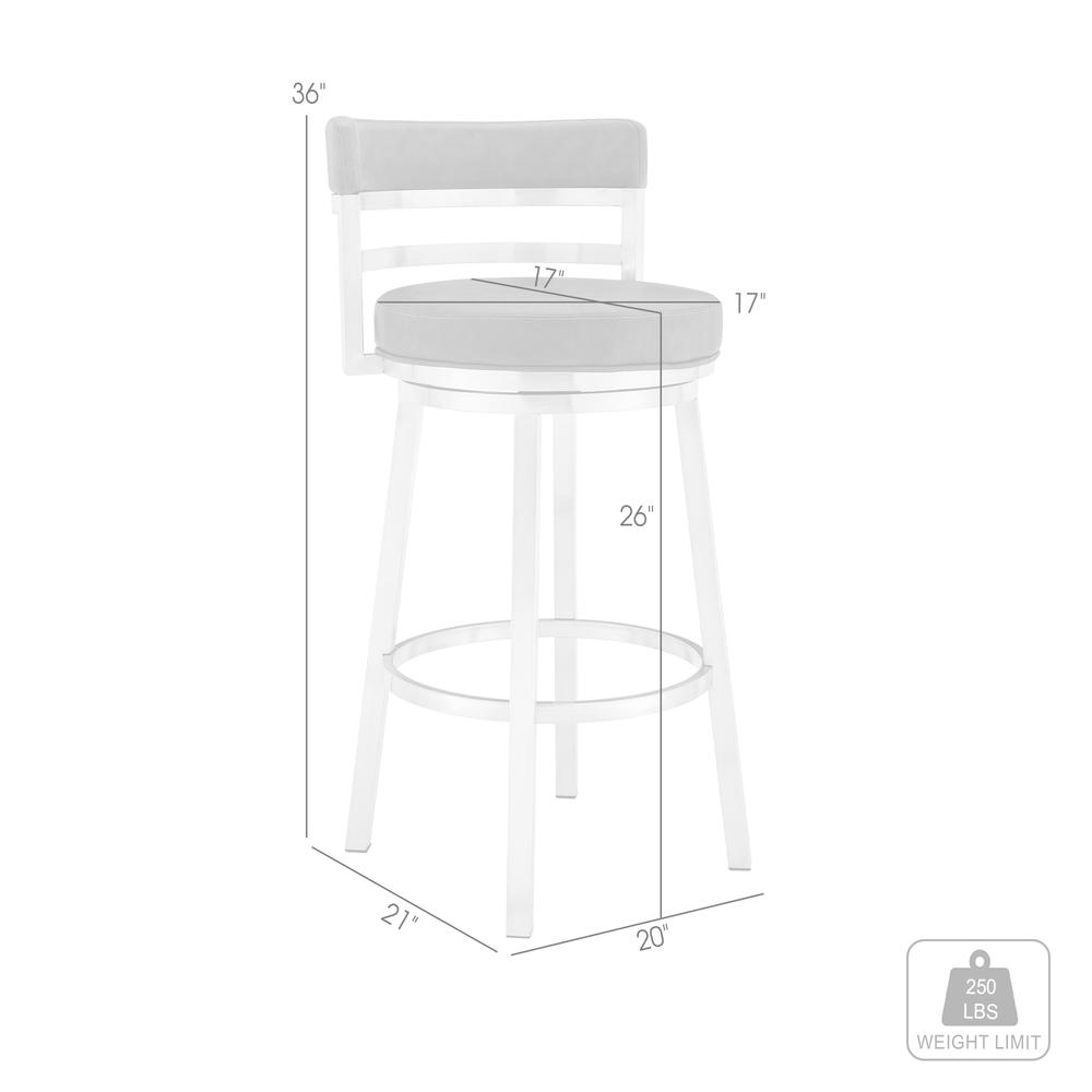 Titana 26" Counter Height Swivel Bar Stool