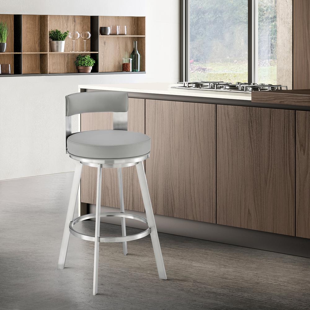 Lynof Swivel Counter Stool