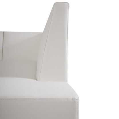 Armen Living Amanda White Corner Sofa