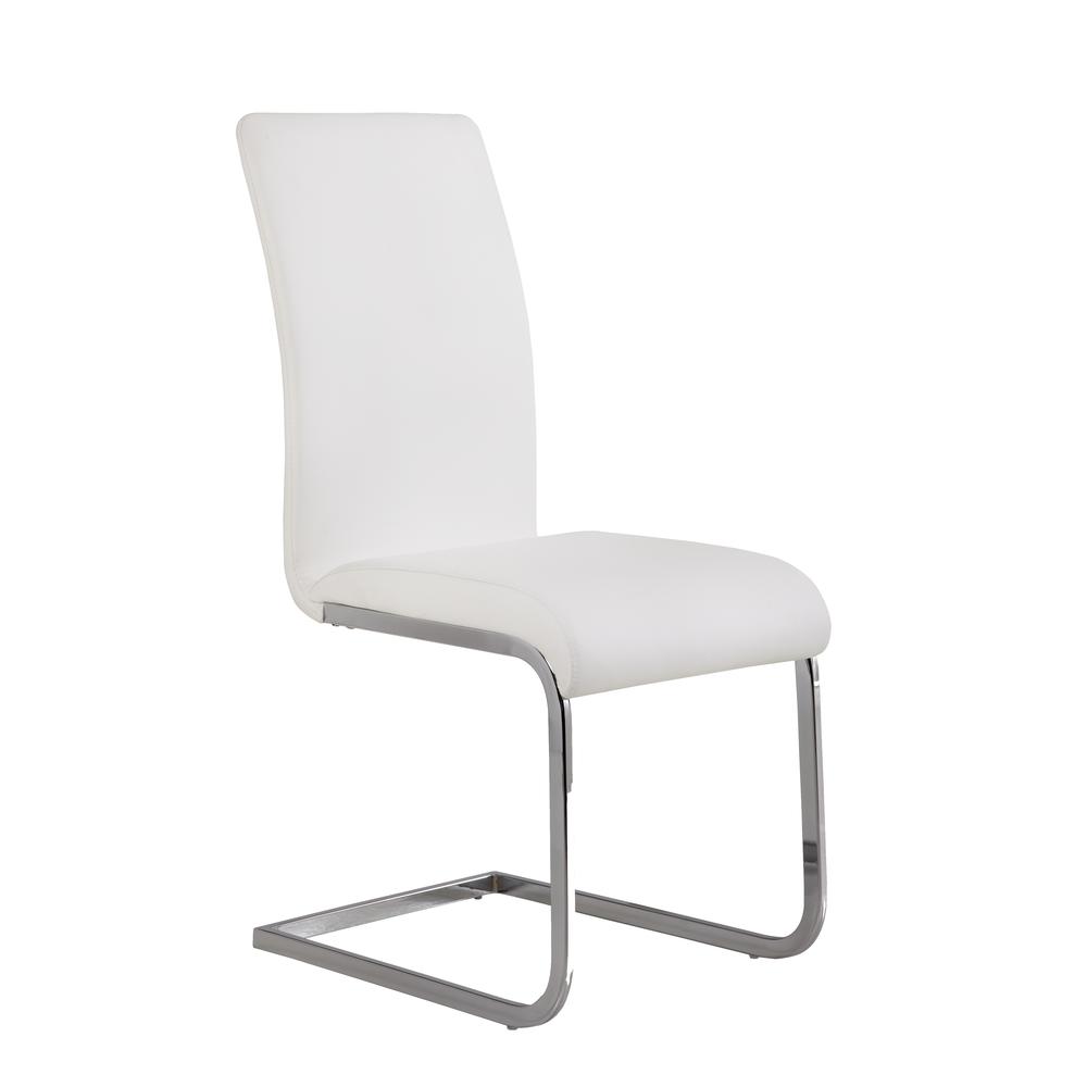 Armen Living Amanda White Side Chair - Set of 2