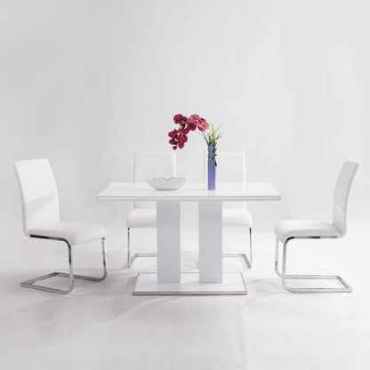 Armen Living Amanda White Side Chair - Set of 2