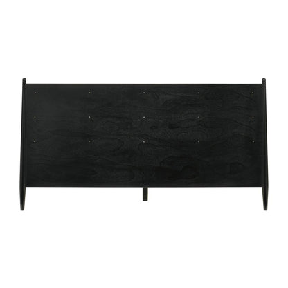 Artemio King Platform Wood Bed Frame in Black Finish