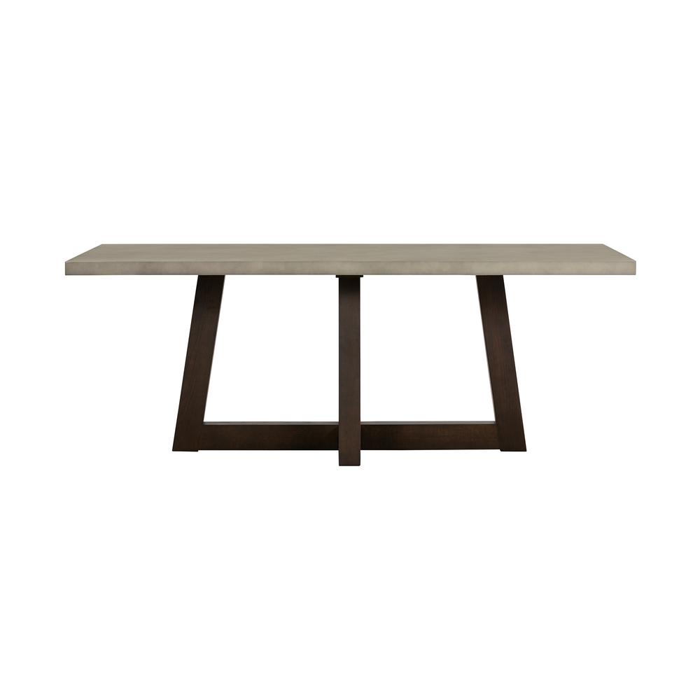 Elodie Grey Concrete and Dark Grey Oak Rectangle Dining Table