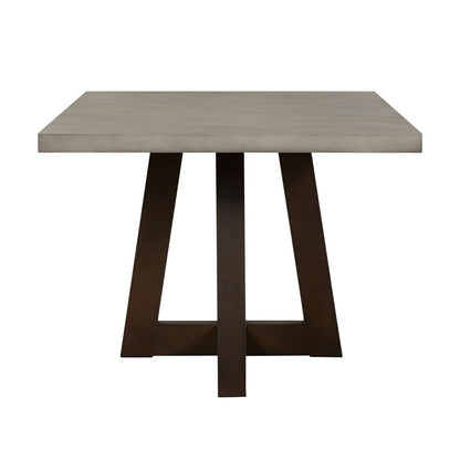 Elodie Grey Concrete and Dark Grey Oak Rectangle Dining Table