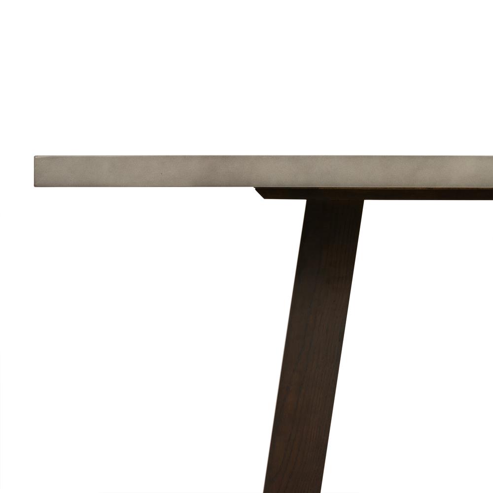 Elodie Grey Concrete and Dark Grey Oak Rectangle Dining Table