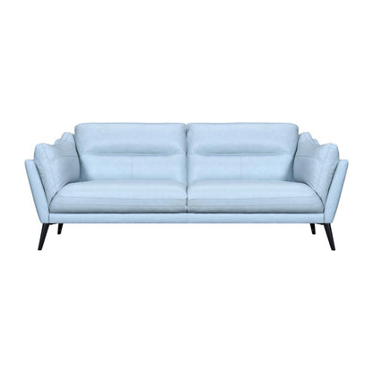 Franz Sky Blue Leather Sofa