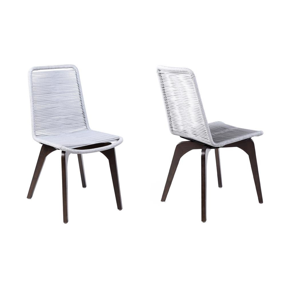 Patio Chair Set – Outdoor Dining Chairs and Porch Chairs in Silver Finish