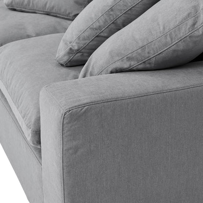 Liberty 96.5" Upholstered Sofa in Slate Gray