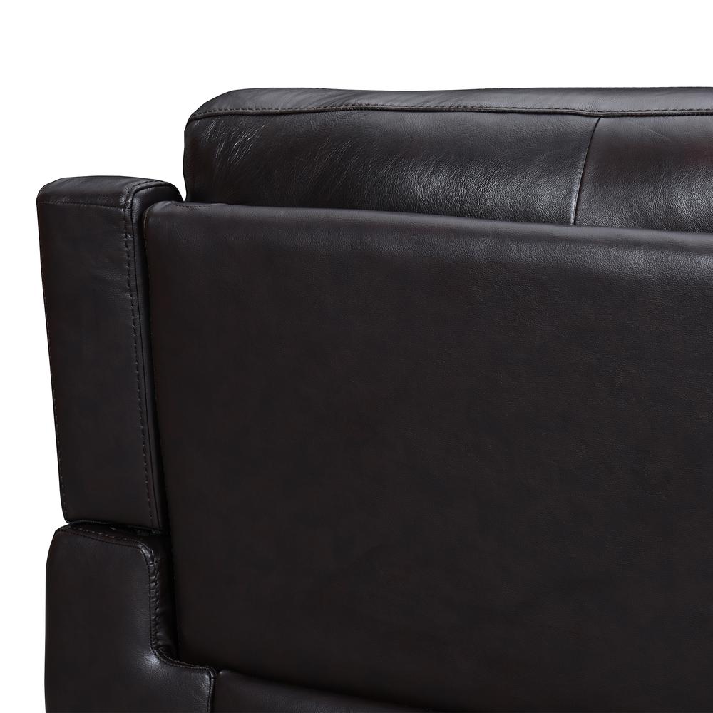 Lizette Brown Leather Power Recliner with USB