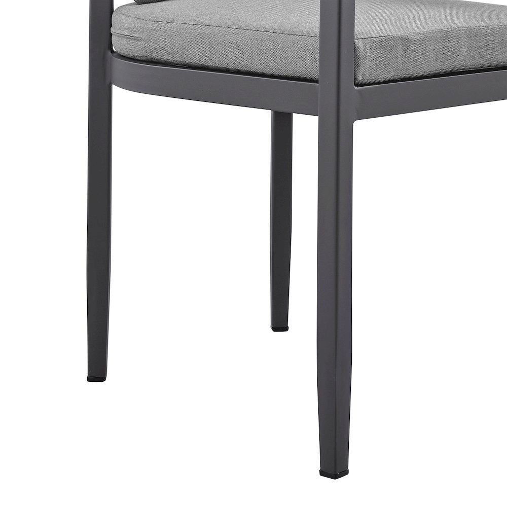 Patio Chair Set – Outdoor Dining Chairs and Porch Chairs in Gray Finish