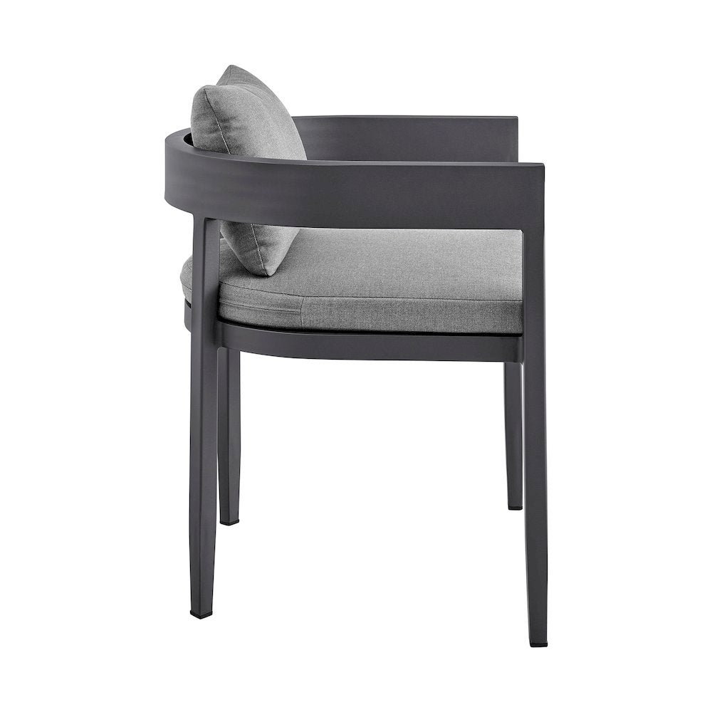 Patio Chair Set – Outdoor Dining Chairs and Porch Chairs in Gray Finish