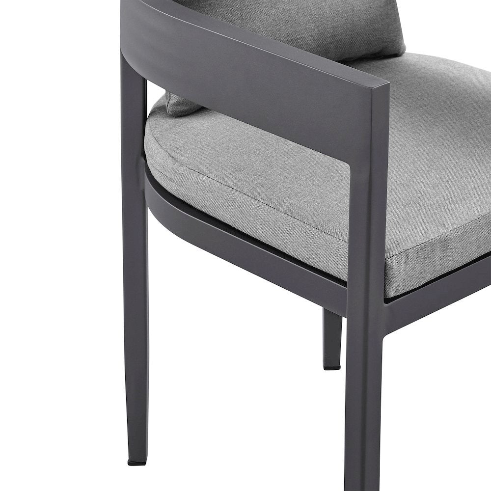 Patio Chair Set – Outdoor Dining Chairs and Porch Chairs in Gray Finish