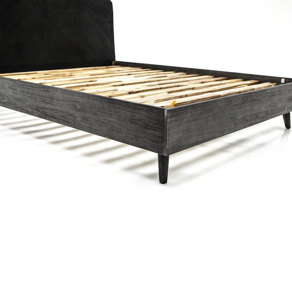 Mohave Mid-Century Tundra Grey Acacia King Platform Bed