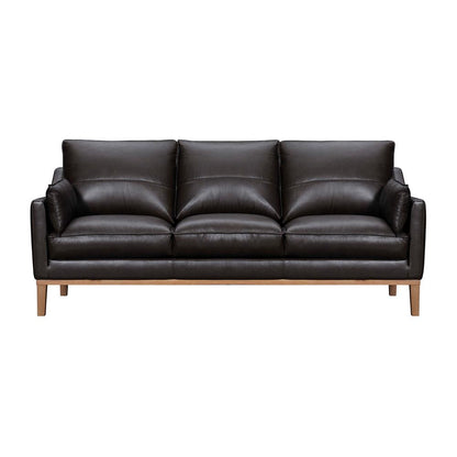 Pompeii 87" Dark Brown Leather Sofa