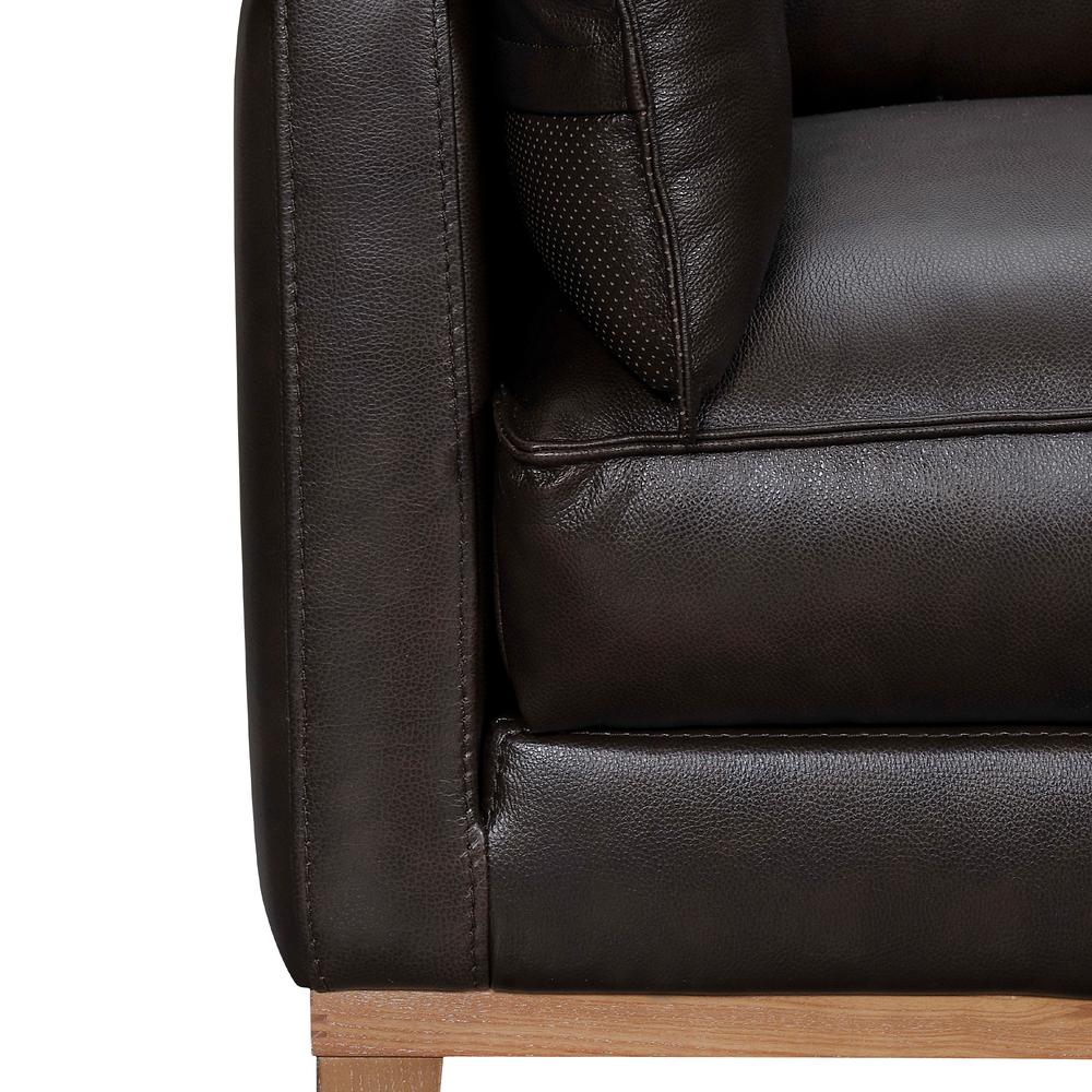 Pompeii 87" Dark Brown Leather Sofa