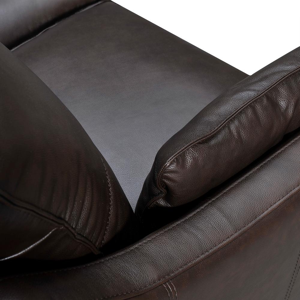 Pompeii 87" Dark Brown Leather Sofa