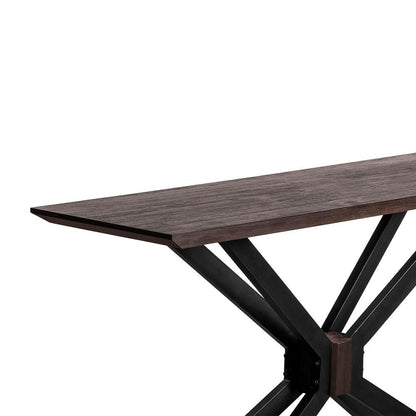 Pirate Acacia Modern Console Table, Coffee Bean Brush