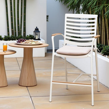 Bar Stool – Outdoor Bar Stools with Teak Accents and Bar Height Chairs