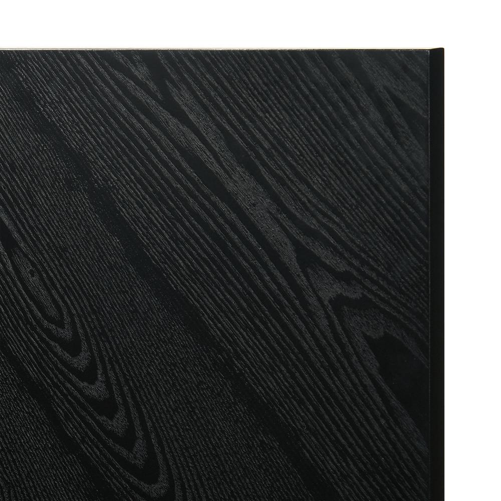 Petra King Platform Wood Bed Frame in Black Finish