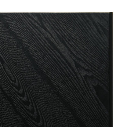 Petra King Platform Wood Bed Frame in Black Finish