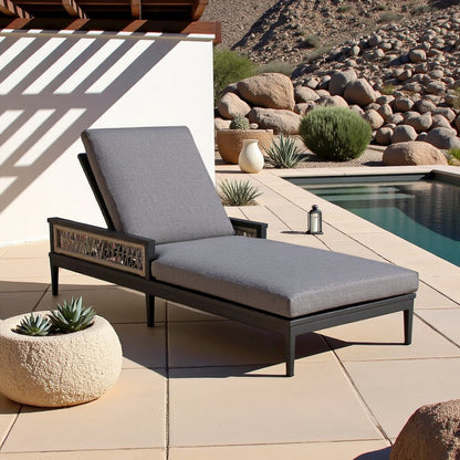 Chaise Lounge – Aluminum Outdoor Chaise Lounge Chair for Poolside Use