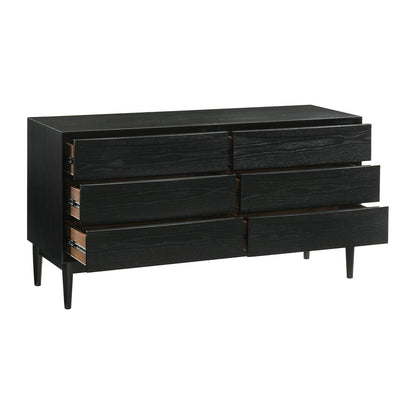 Artemio King 4 Piece Wood Bedroom Set in Black Finish