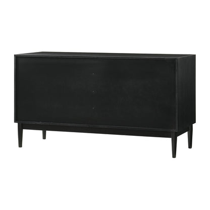 Artemio King 4 Piece Wood Bedroom Set in Black Finish