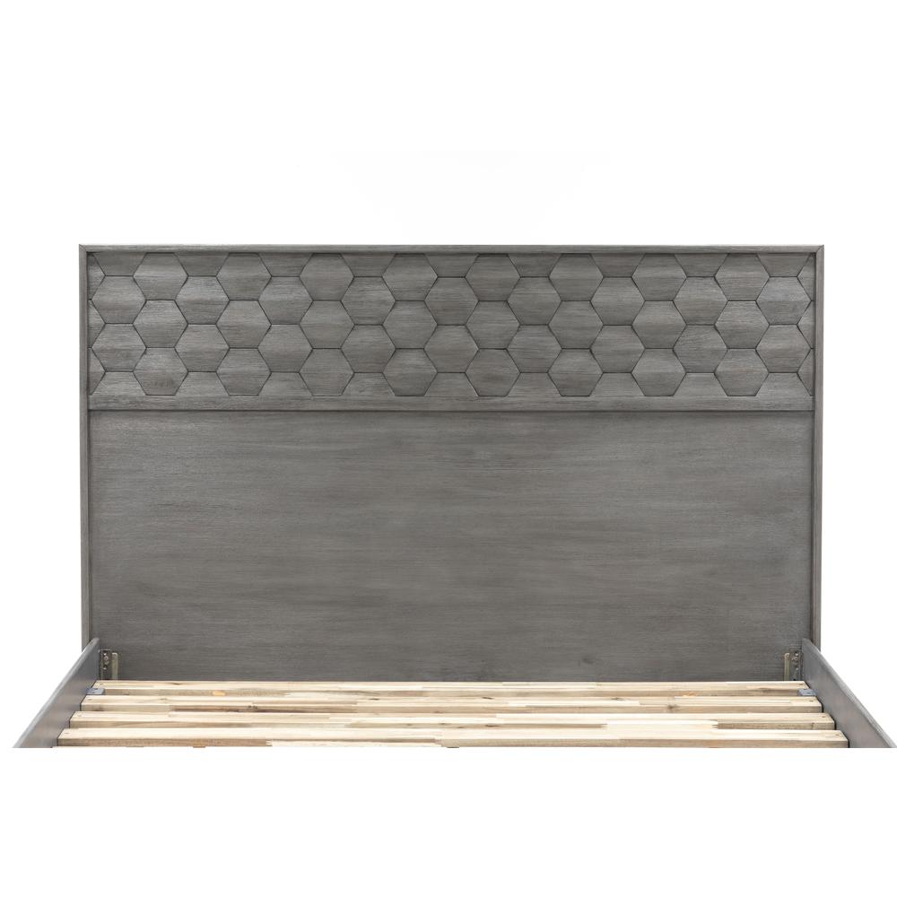 Makena 3 Piece Queen Bedroom Set in Grey Acacia Wood