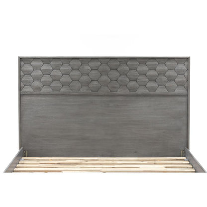 Makena 3 Piece Queen Bedroom Set in Grey Acacia Wood