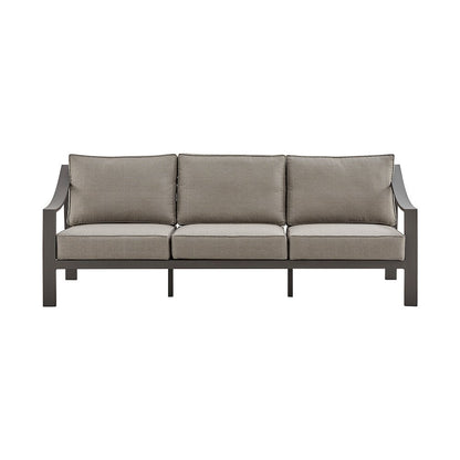 Koda Aluminum Outdoor Sofa in Brown