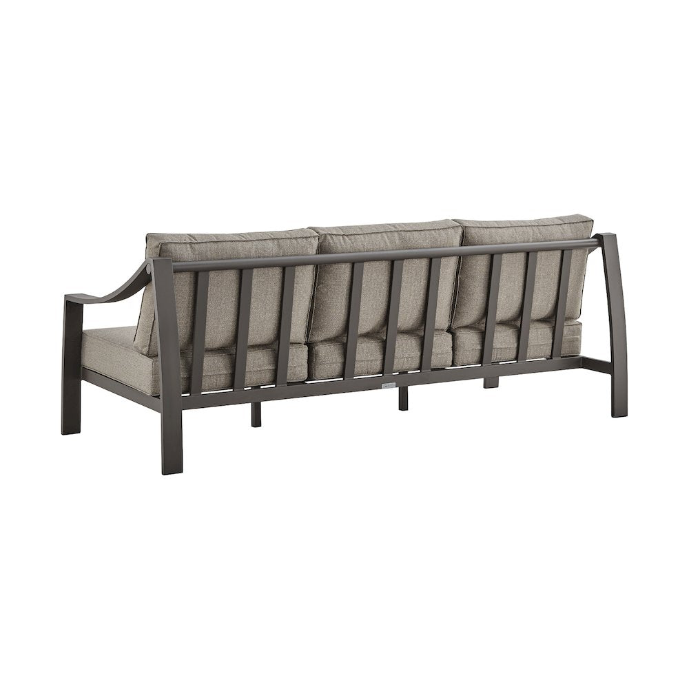 Koda Aluminum Outdoor Sofa in Brown