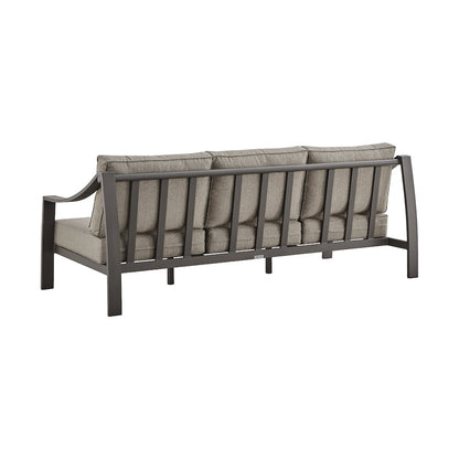 Koda Aluminum Outdoor Sofa in Brown