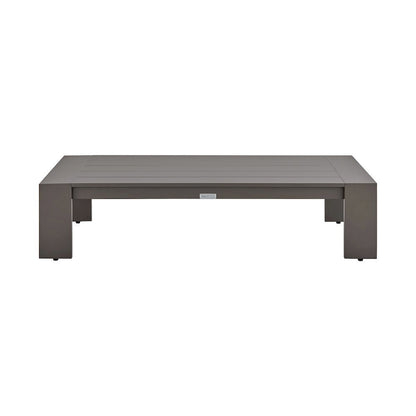 Outdoor Coffee Table – Aluminum Patio Table in Brown for Outdoor Use