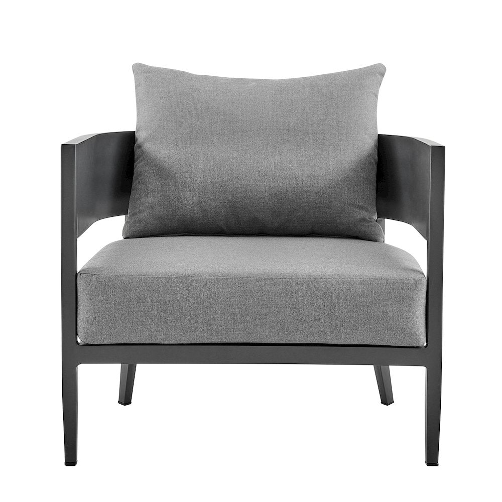 Menorca Aluminum Outdoor Chair in Dark Gray