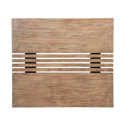 Outdoor Patio 4 Piece Conversation Set in Light Eucalyptus Wood