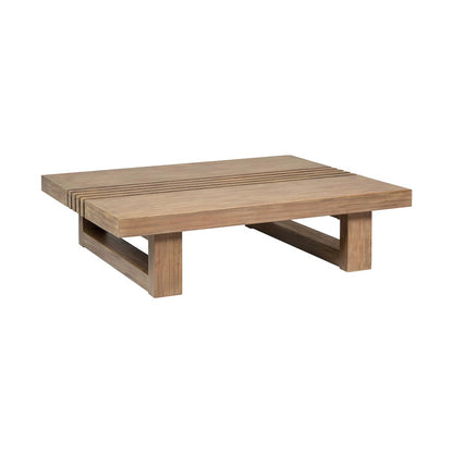 Outdoor Patio 4 Piece Conversation Set in Light Eucalyptus Wood