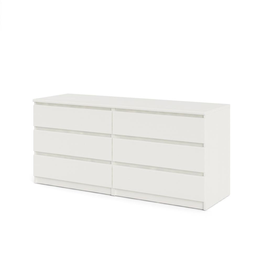Furnifact White Dresser for Bedroom – Modern Chest of Drawers with Spacious Storage – Stylish and Functional Dresser for Bedroom Clothes, Linens, or Essentials