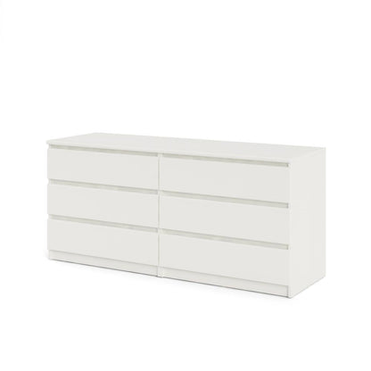 Furnifact White Dresser for Bedroom – Modern Chest of Drawers with Spacious Storage – Stylish and Functional Dresser for Bedroom Clothes, Linens, or Essentials