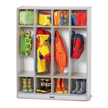 4 Section Coat Locker  - Gray