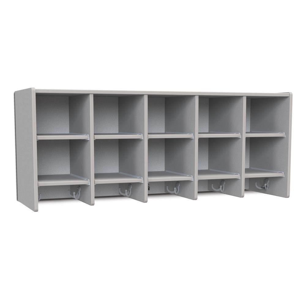 10 Section Wall Mount Coat Locker